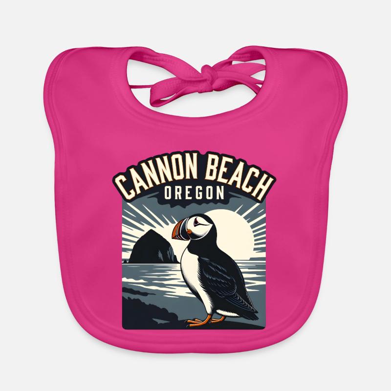 Cannon Beach, Oregon Organic Baby Bibs