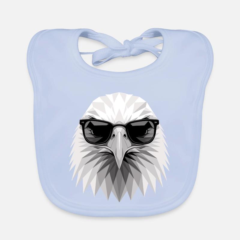 Aigle Pygargue à tête blanche Aigle royal Pygargue à queue blanche Bavoir bio Bébé