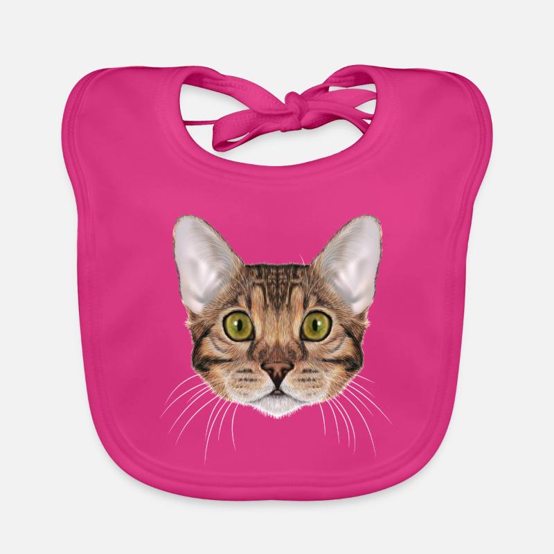 Bengal cat Organic Baby Bibs