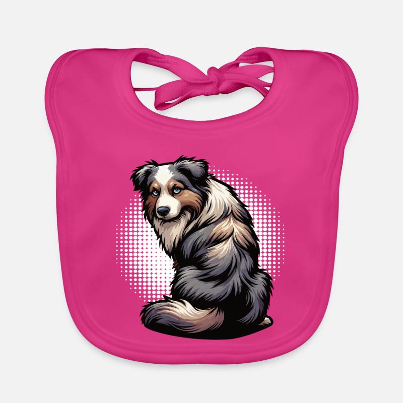 Australian Shepherd Aussie Aussiebesitzer Aussies Baby Bio-Lätzchen