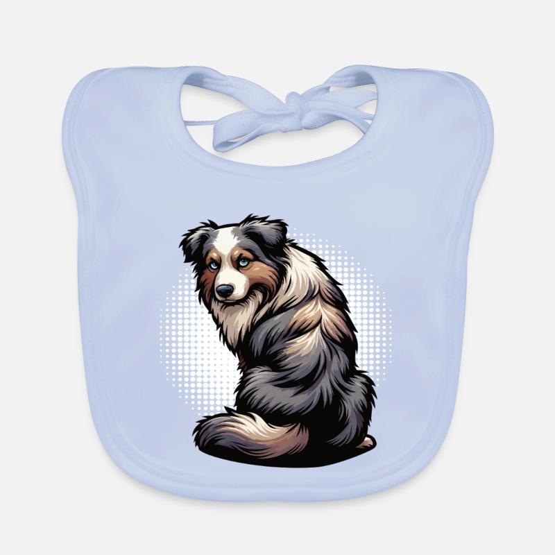 Australian Shepherd Aussie Aussiebesitzer Aussies Baby Bio-Lätzchen