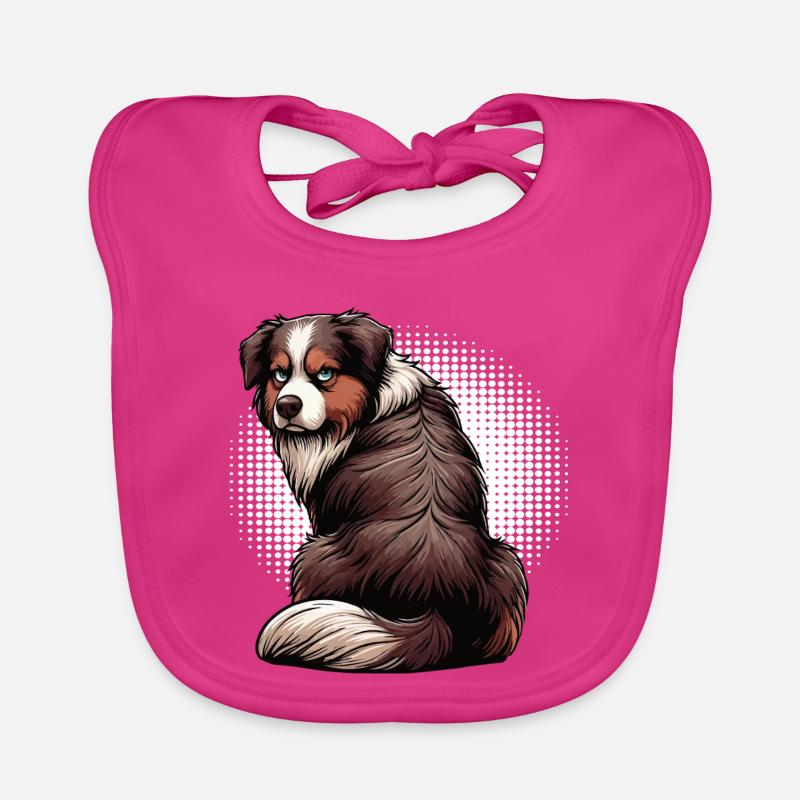 Australian Shepherd Aussie Aussiebesitzer Aussies Baby Bio-Lätzchen