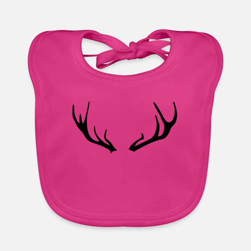 Stag antlers Organic Baby Bibs