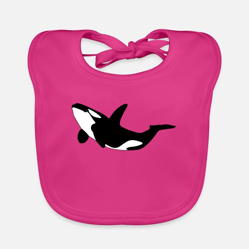 Orca - Baby Bio-Lätzchen - Fuchsia