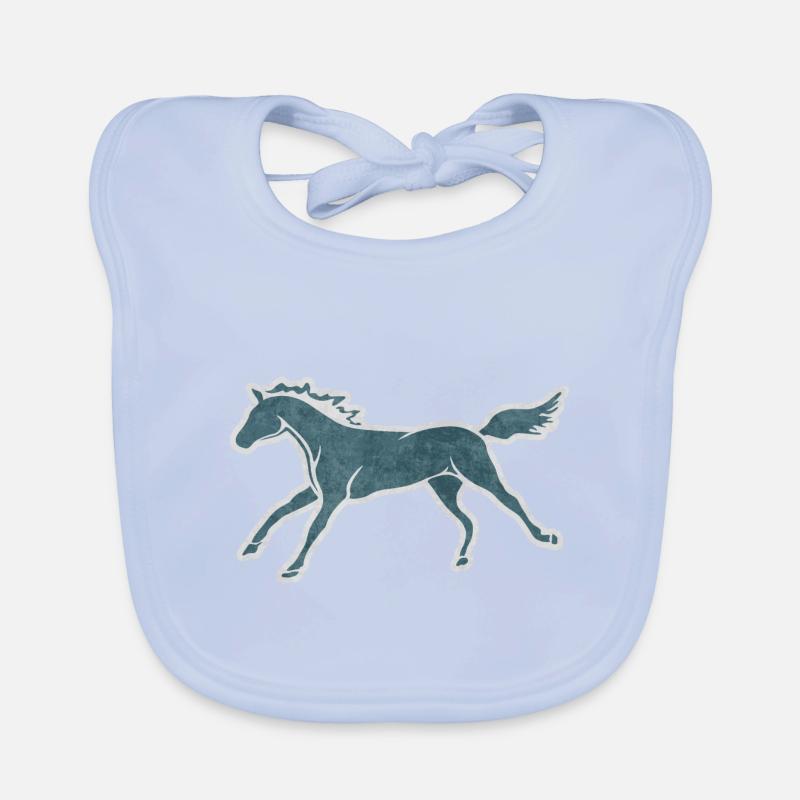 CHEVAL MIGNON GALOPANT Bavoir bio Bébé