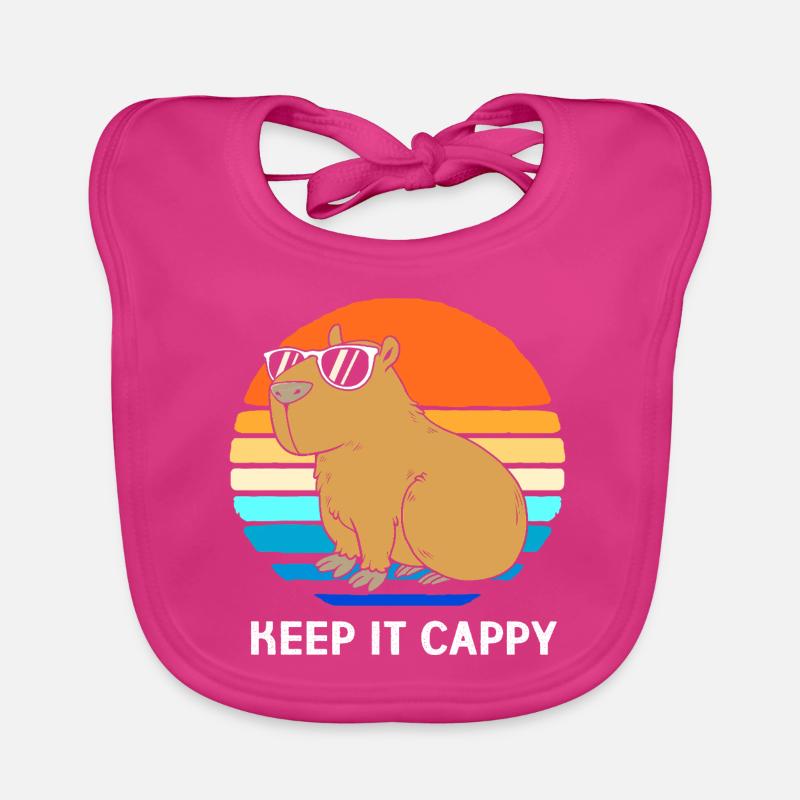 Capybara Capibara Baby Bio-Lätzchen