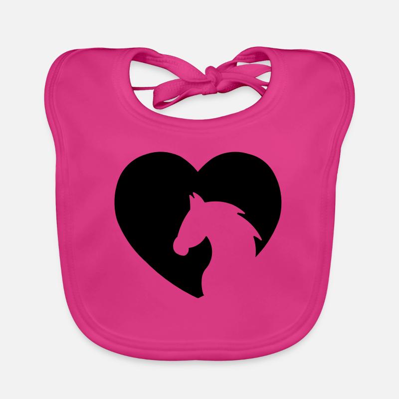 CHEVAL POUR MON CŒUR Bavoir bio Bébé