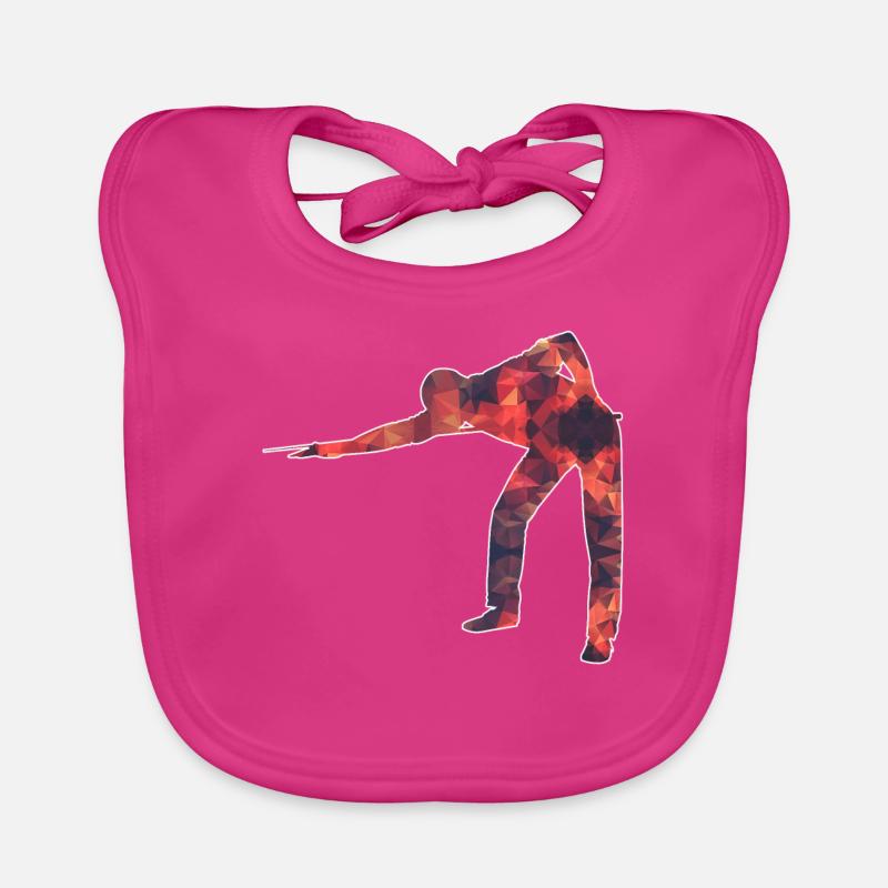 Billard / Billard / Billard - Bavoir bio Bébé - fuchsia