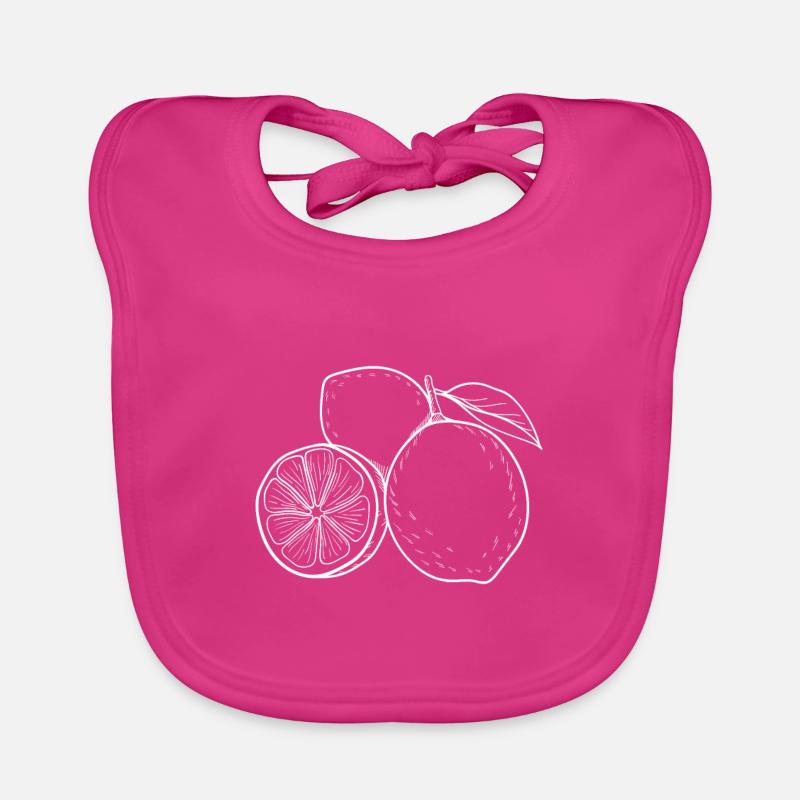 Citrons Fruit Fruit Fruit Lemon Bavoir bio Bébé