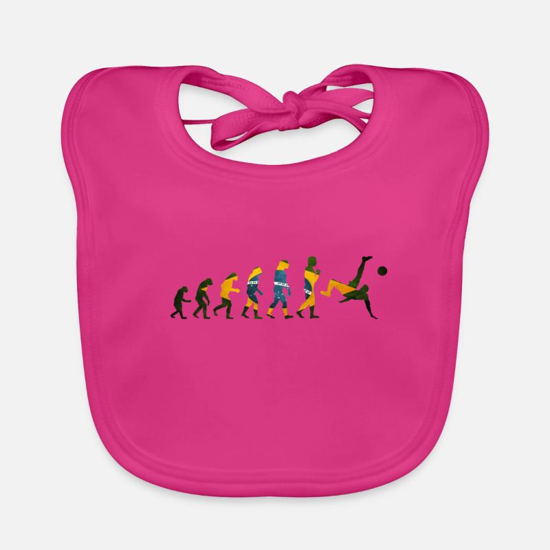 Evolution Football Brazil Organic Baby Bibs