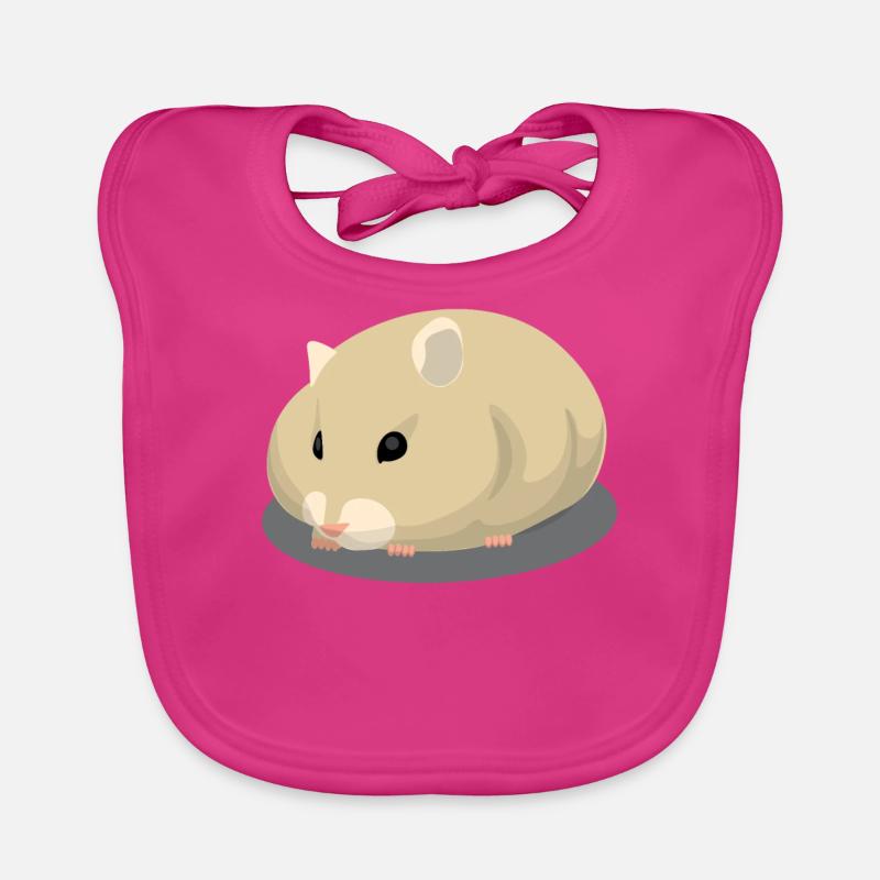 Netter Hell-Braun Hamster Baby Bio-Lätzchen