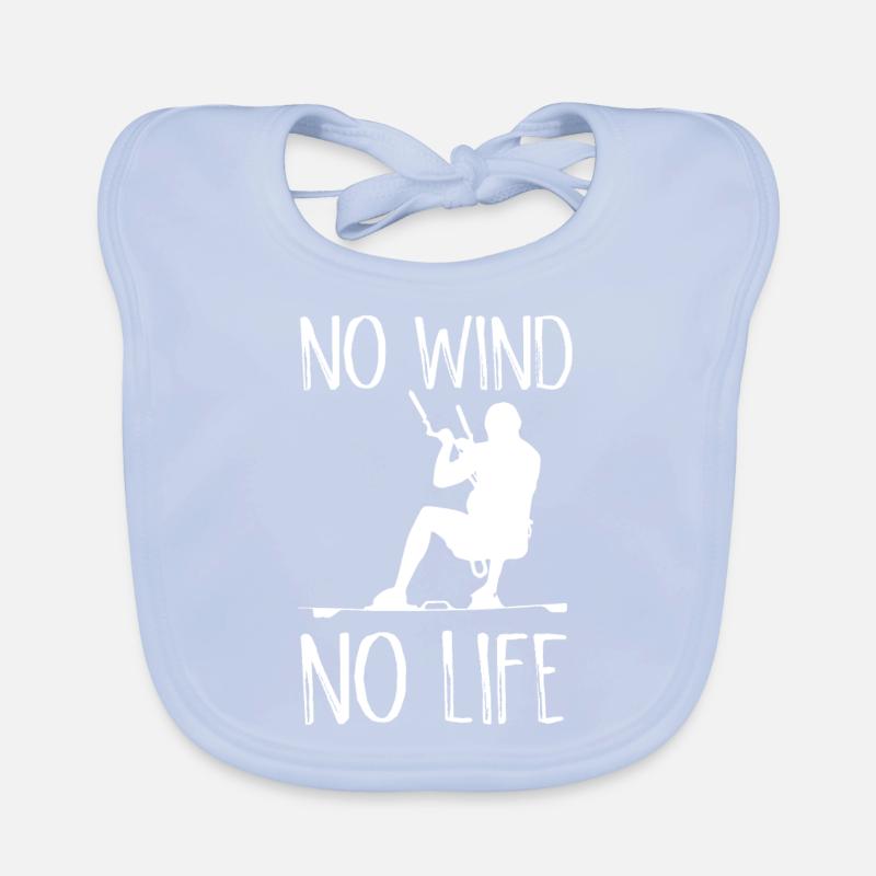 Kiteboarder Kiteboarder "Pas de vent" Bavoir bio Bébé