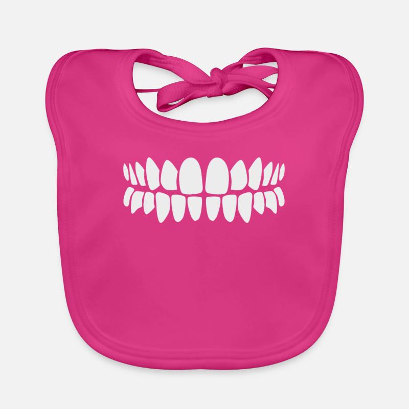 Dent dents sourire Bavoir bio Bébé