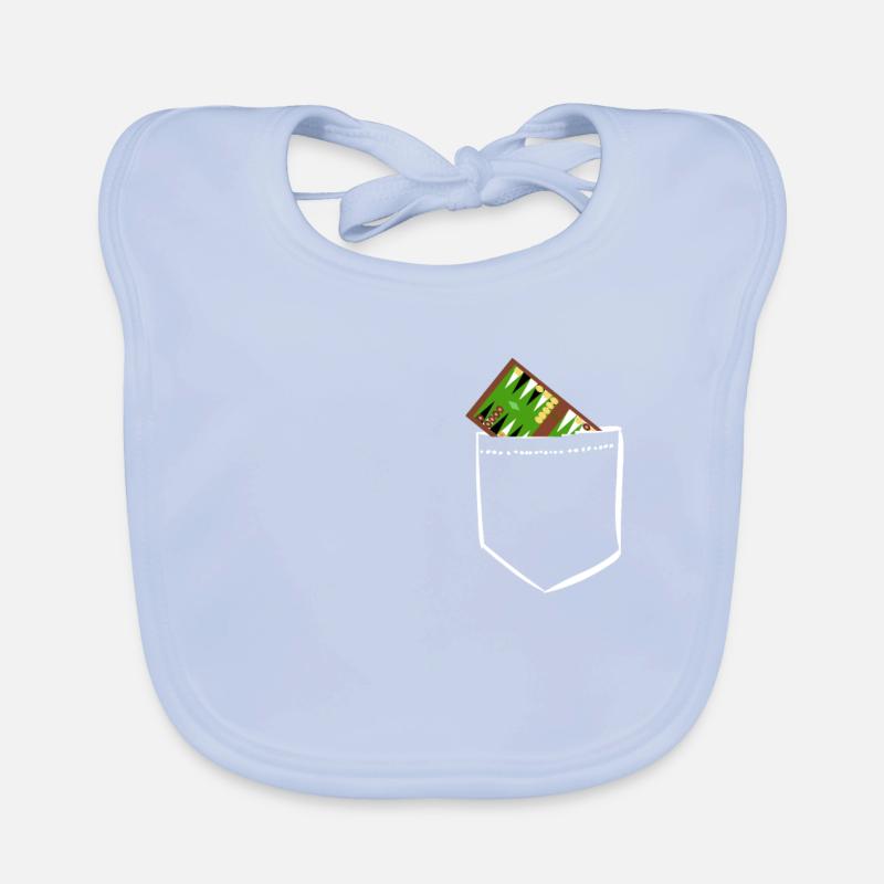 Pocket Backgammon Tasche Brettspiele Geschenke Baby Bio-Lätzchen