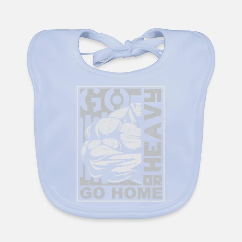 Go Heavy Go Home Geschenk Baby Bio-Lätzchen