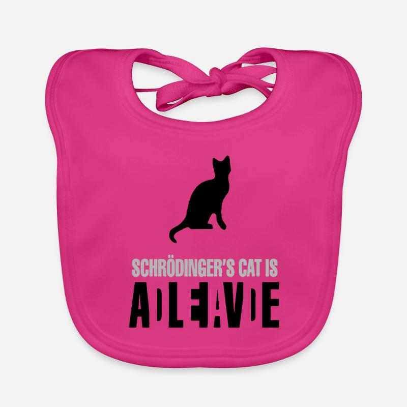 Le chat de Schrödinger est Alive Dead Bavoir bio Bébé
