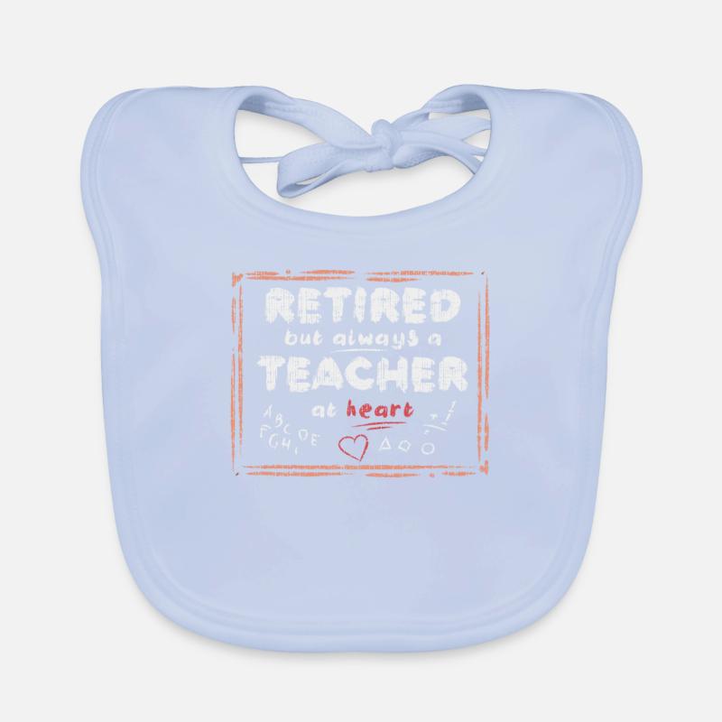 Cadeau de profession d'enseignant enseignant retraite retraite Bavoir bio Bébé