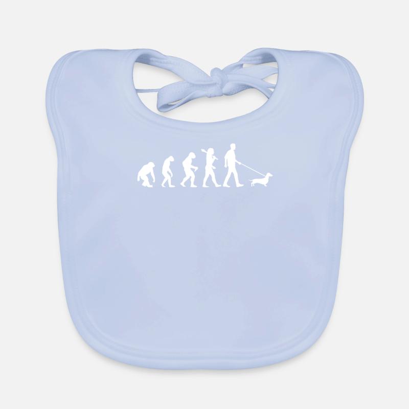 Evolution du teckel Bavoir bio Bébé