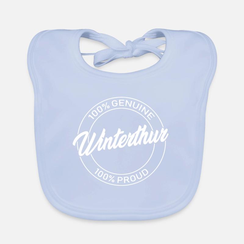 Schweiz Winterthur Schweizer Stadt Stolz Geschenk Baby Bio-Lätzchen