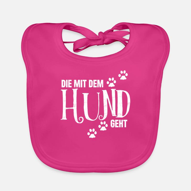 Die mit dem Hund geht, Hundepfote Baby Bio-Lätzchen