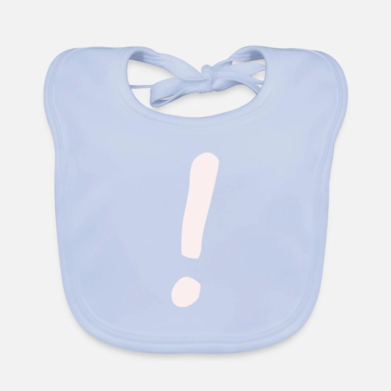 exclamation mark Organic Baby Bibs