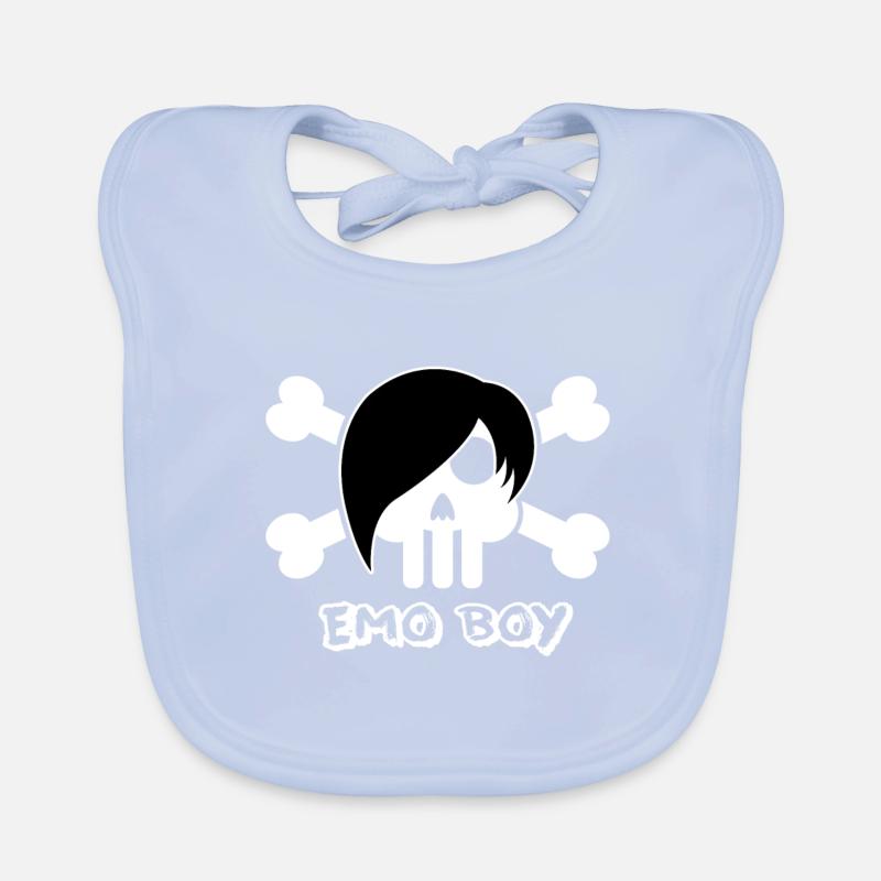 Emo boy Organic Baby Bibs