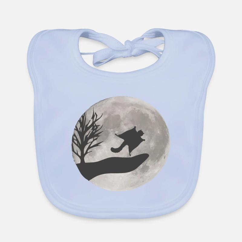 Flying squirrel drawing Organic Baby Bibs