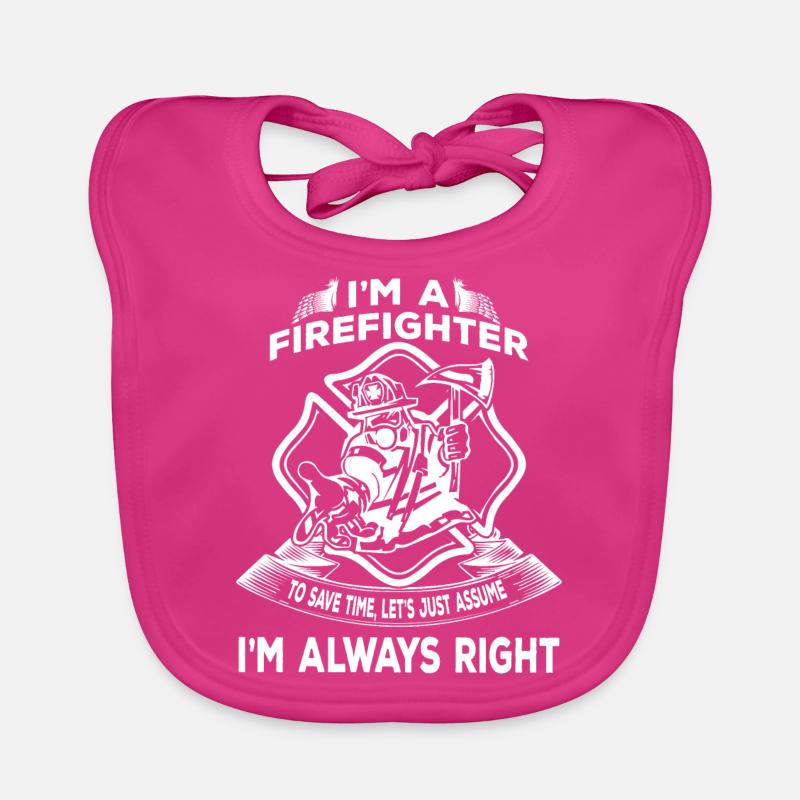 fire Department Organic Baby Bibs