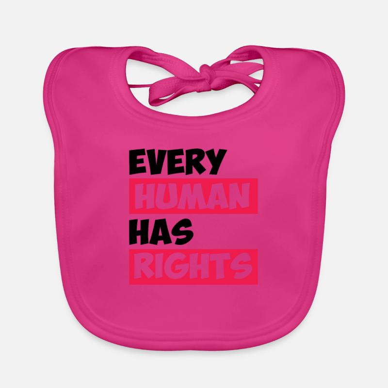 Every Human has Rights, Geburtstag, Geschenk Baby Bio-Lätzchen