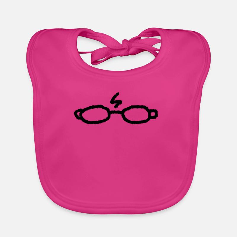 Glasses with lightning magic magic gift cool Organic Baby Bibs