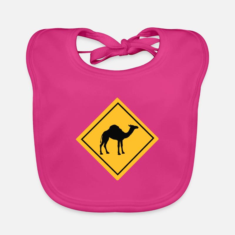 Kamel Camel Dromedar Silhouette Geschenkidee Baby Bio-Lätzchen