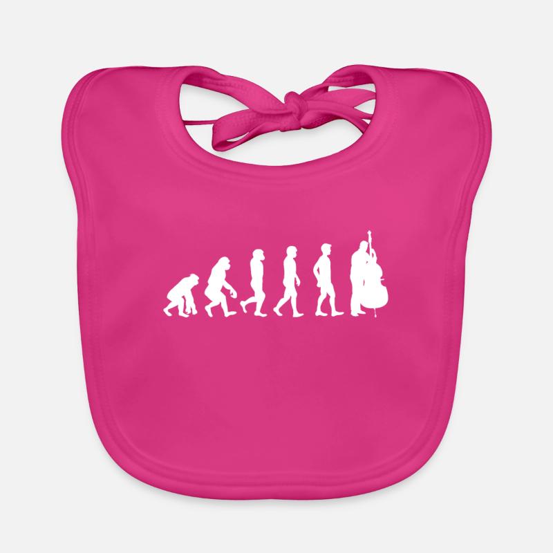 Cello joueur de l’évolution de la chemise cadeau Bavoir bio Bébé