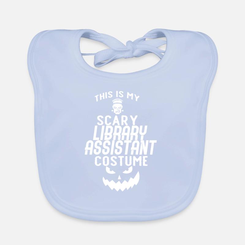 Scary Library Wizard Organic Baby Bibs