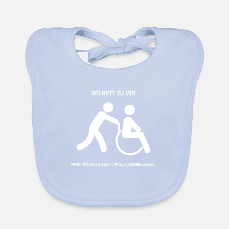 PFLEGER KRANKENPFLEGER SOZIAL ROLLSTUHL GESCHENK Baby Bio-Lätzchen