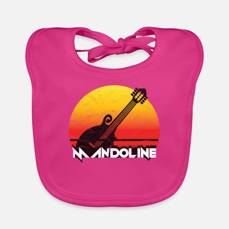 MANDOLINE GUITAR SUNSET GIFT - Bavoir bio Bébé - fuchsia