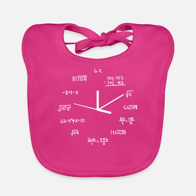 Math Design Clock Baby Bio-Lätzchen