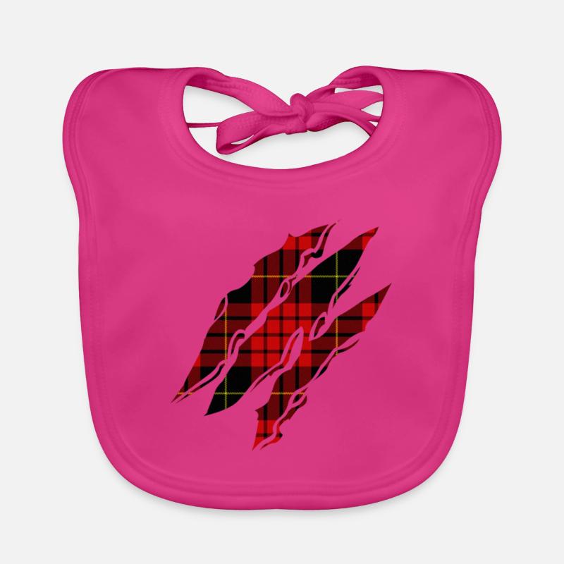 Bulkhead pattern under the torn T-shirt Organic Baby Bibs