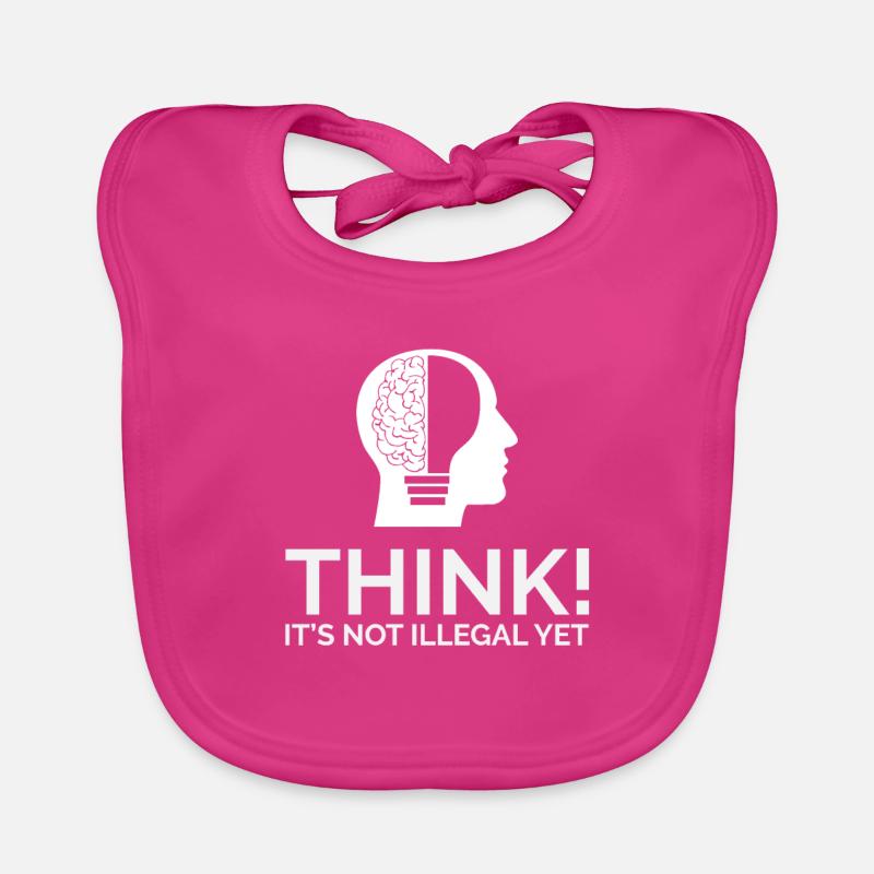 Thinking Brain Brain Head Intelligence Geek Organic Baby Bibs