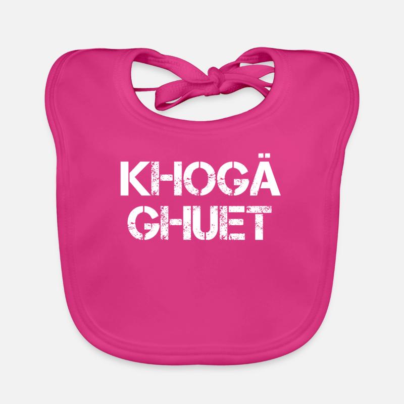 Cadeau dialecte dialecte Khogä Ghuet Bavoir bio Bébé