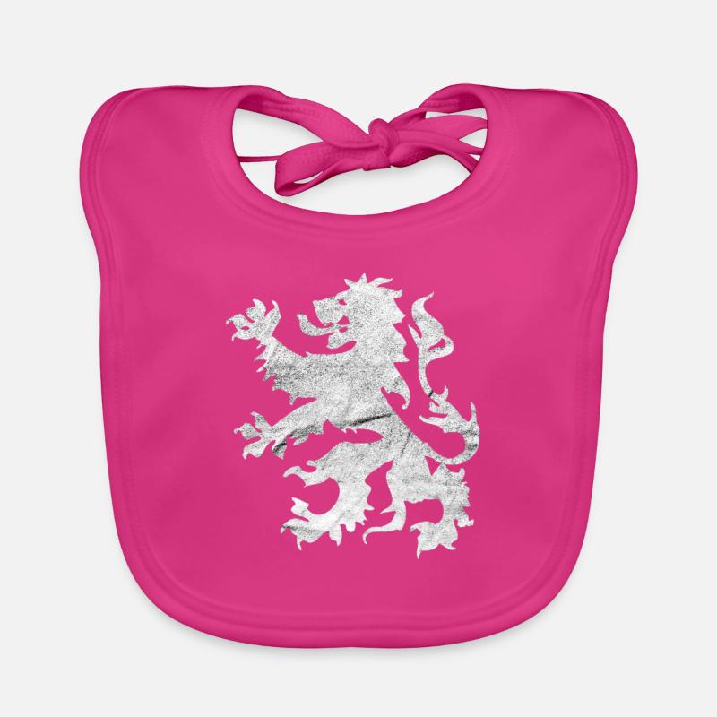 Lion Royal Emblem Gift Organic Baby Bibs