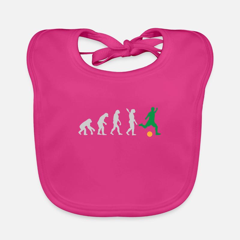 EVOLUTION FOOTBALL SOCCER EVOLUTION - Bavoir bio Bébé - fuchsia