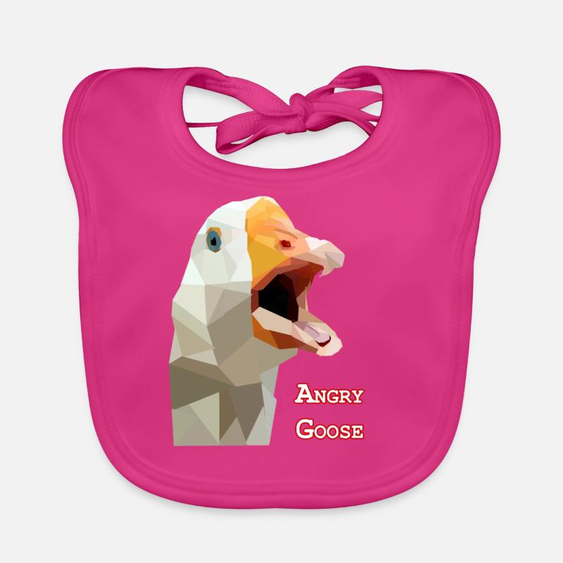 Angry Gans - Gans, Gänse, Baby Bio-Lätzchen