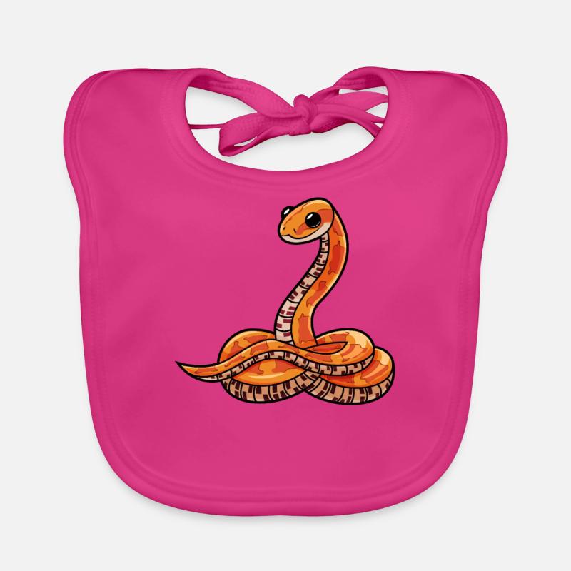 Corn Snake Corn Snake Gift Snake Organic Baby Bibs