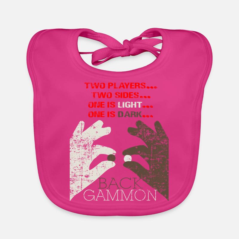 Backgammon board game gift Organic Baby Bibs