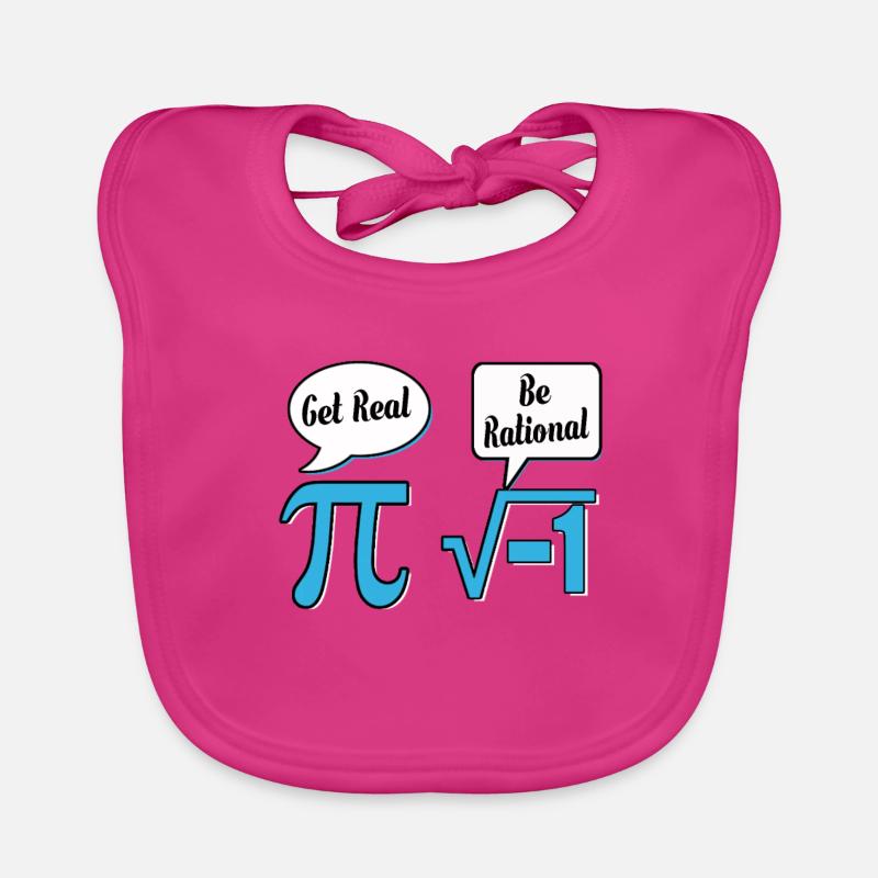 Math math mathematician experiment gift - Organic Baby Bibs - fuchsia