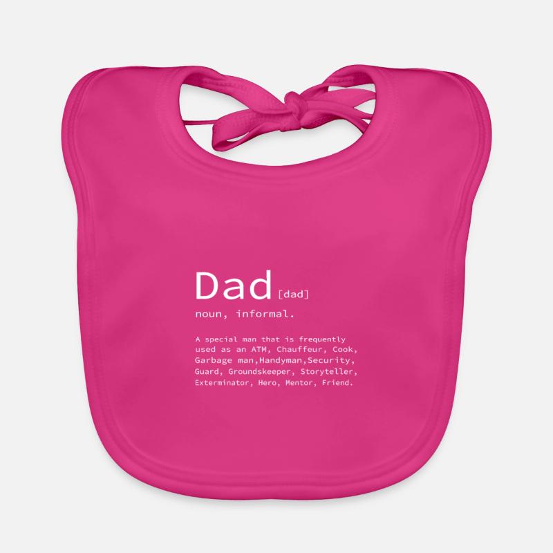 Father's Day Daddy Daddy Daddy Dad Dad Daddy Organic Baby Bibs