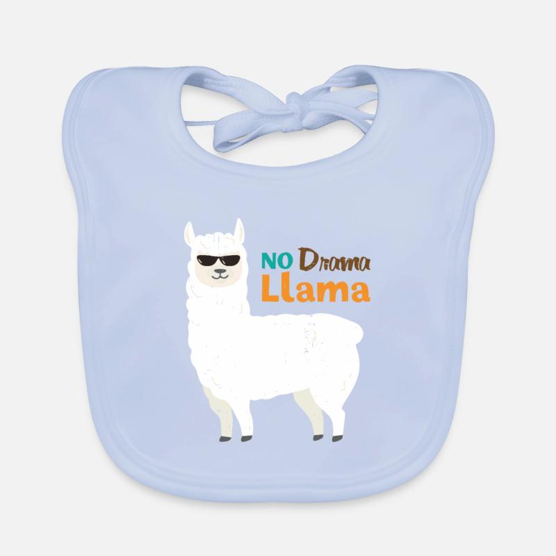 Llama alpaca animal gift Organic Baby Bibs