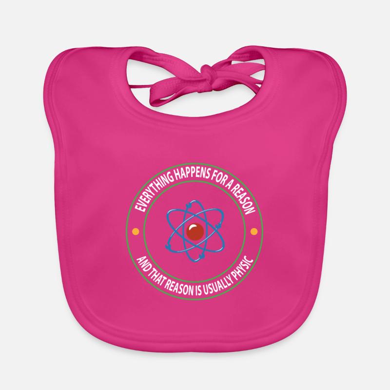 Science physique Science Science cadeau - Bavoir bio Bébé - fuchsia
