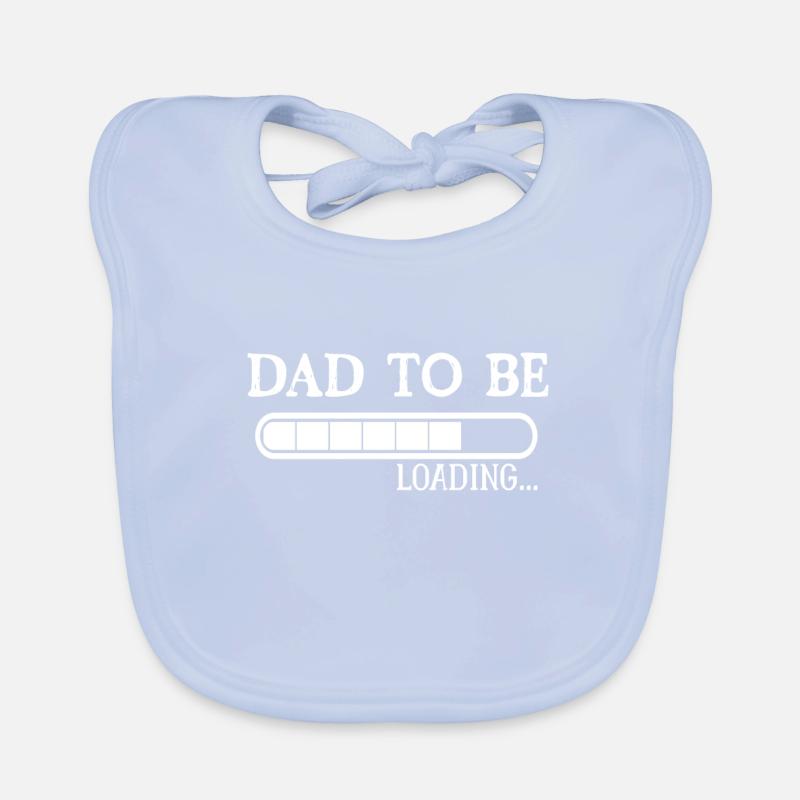 DAD TO BE LOADING Expectant fathers gift idea Organic Baby Bibs