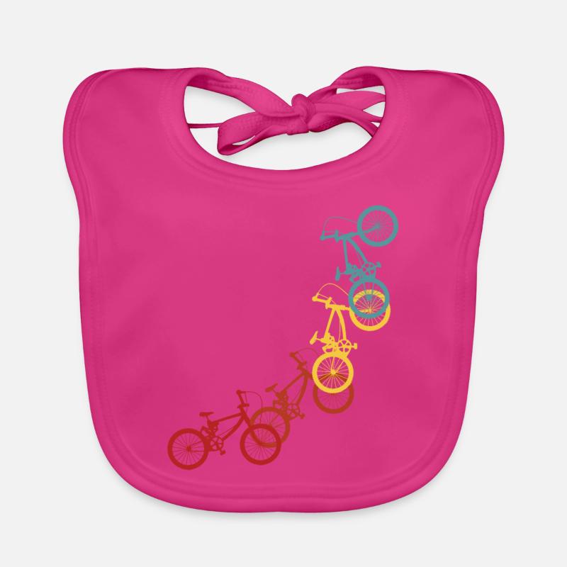 BMX Sprüche Radfahrer Biker Retro Stunt Geschenk Baby Bio-Lätzchen